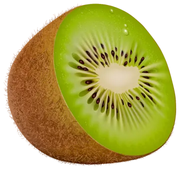 a sliced kiloa fruit with seeds