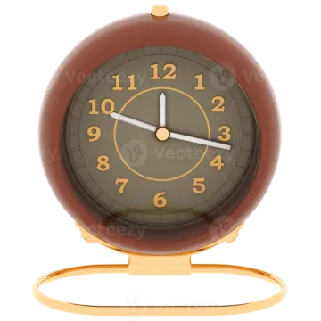 a brown and gold clock with numbers on it