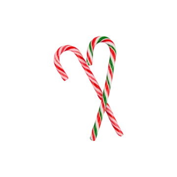 a candy cane on a white background
