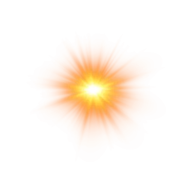 a white background with a bright yellow star