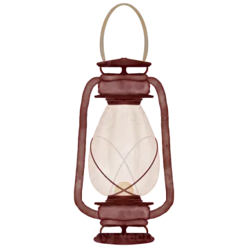 an illustration of a lantern on a white background