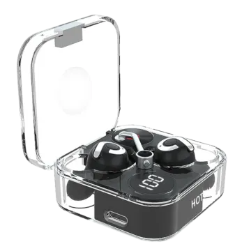 a pair of headphones in a clear case
