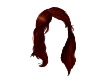 a drawing of a woman with long red hair
