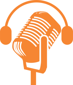 a microphone with headphones on it