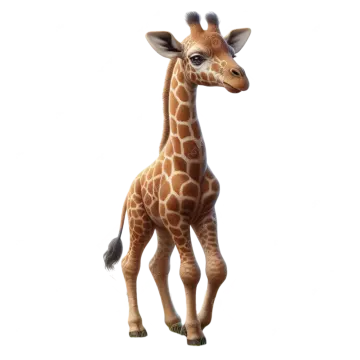 a baby gife is standing in front of a white background