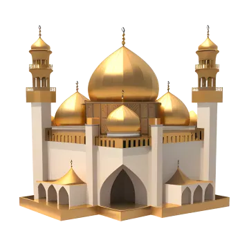 a large white building with gold domes