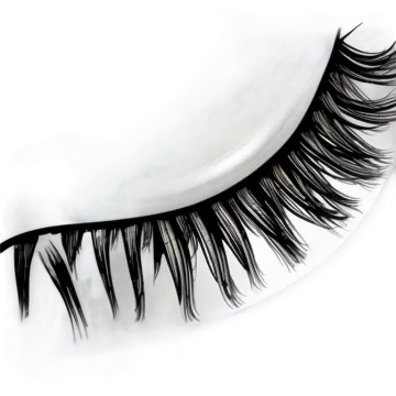 a close up view of the lashes on a white background