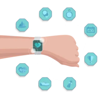 a person's hand with an apple watch on it