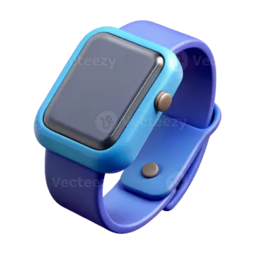 an apple watch with a blue band