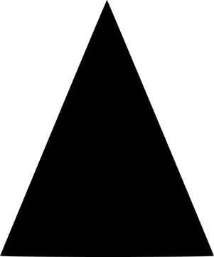 a triangle is shown in black and white