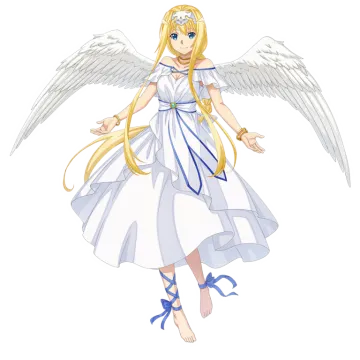 an anime character dressed as an angel