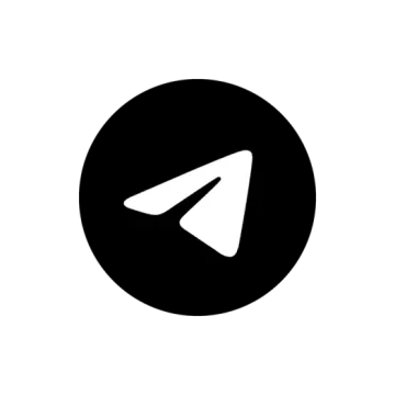 a black and white image of a play button