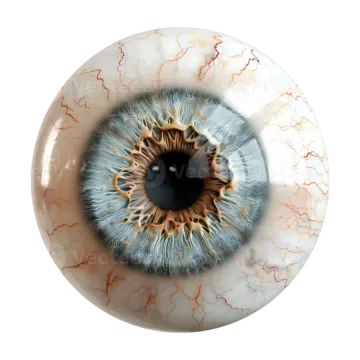 a close up view of an eye