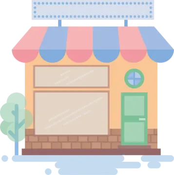 an illustration of a store front