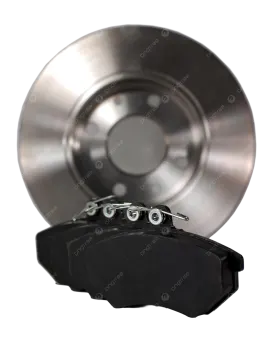 brake disc isolated on white background — stock photo