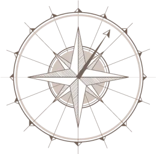 a compass on a white background