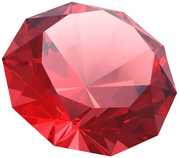 a red diamond on a white background