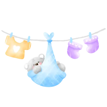a baby boy's clothes hanging on a line