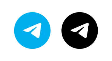 two blue and black circles with a white background