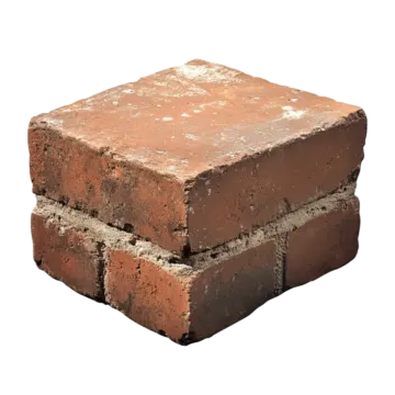 a stack of brick blocks