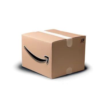 a box with an amazon logo on it