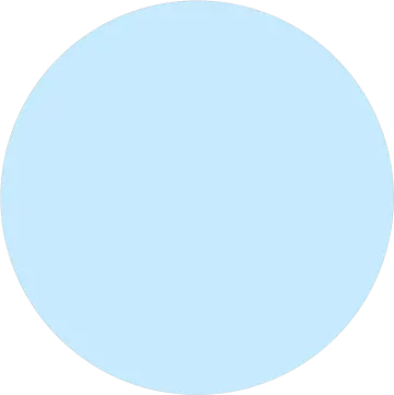 a blue circle with a white background