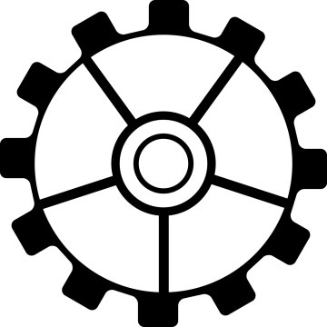 a black and white image of gears