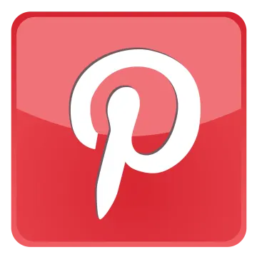 a red square button with a pin icon