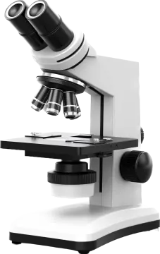 a microscope and microscope on a white background