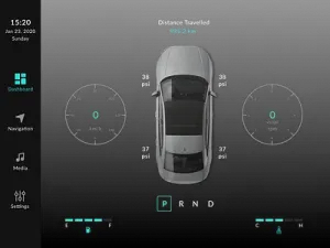 an image of a car with the app on it