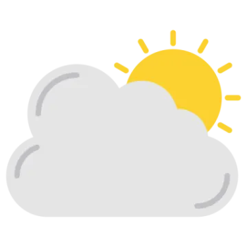 a cloud with the sun behind it