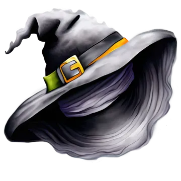 a drawing of a witch hat