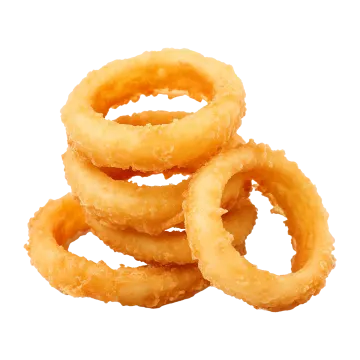a pile of onion rings