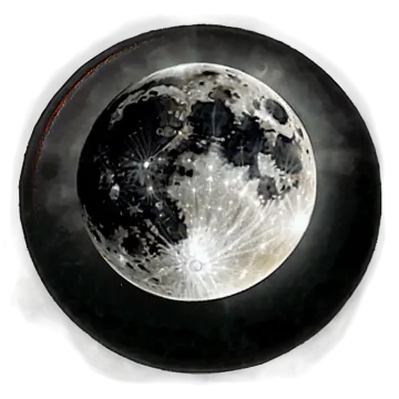 a black and white picture of the moon