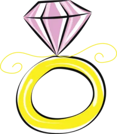 a ring with a diamond on it