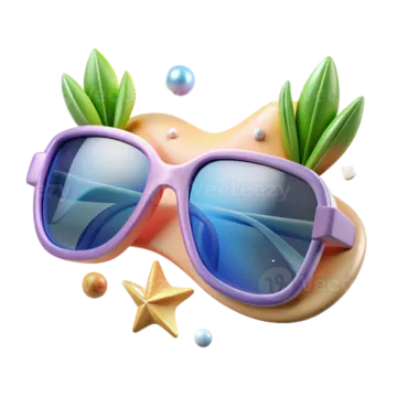 a pair of sunglasses with starfishs and shells