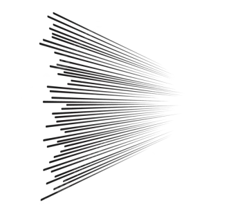 a black and white image of a line of lines