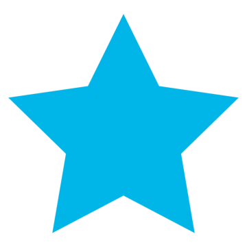 a blue star on a white background