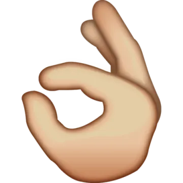 a hand with two fingers in the middle