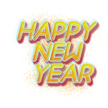 the words happy new year on a white background