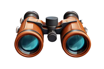 a pair of binoculars on a white background