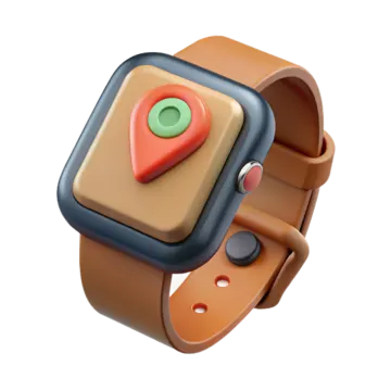 an apple watch with a heart on it