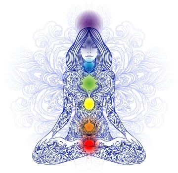 a woman is sitting in the lotus position with her eyes closed