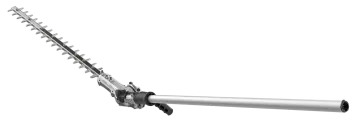 an electric hedge hedger with a metal handle