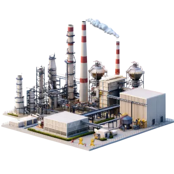 a 3d model of an industrial plant