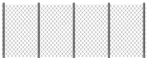 a drawing of a chain link fence