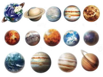 the planets of the solar system