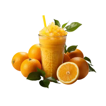 orange juice in a glass
