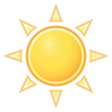 a yellow sun icon