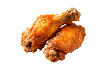 chicken wings on a white background